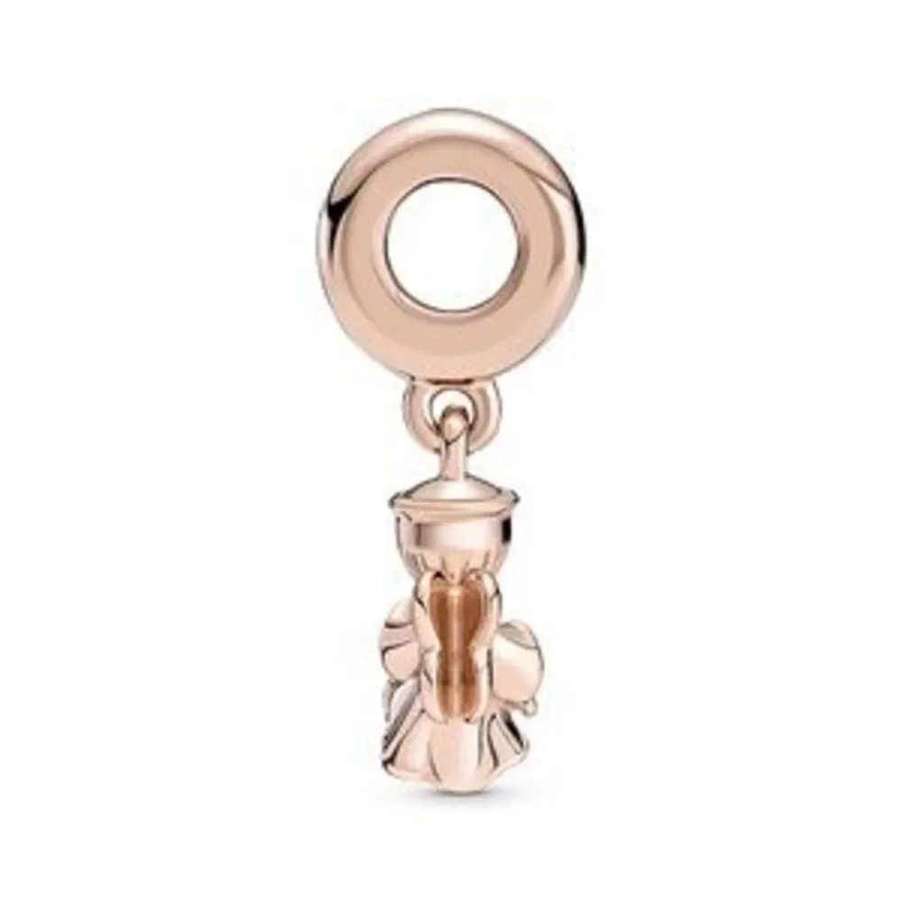 Rose Gold Angel Charm